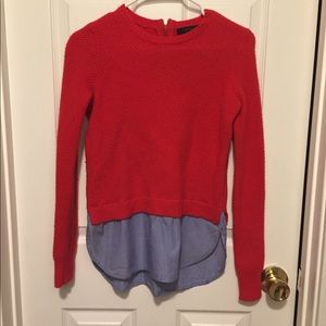 J Crew red sweater